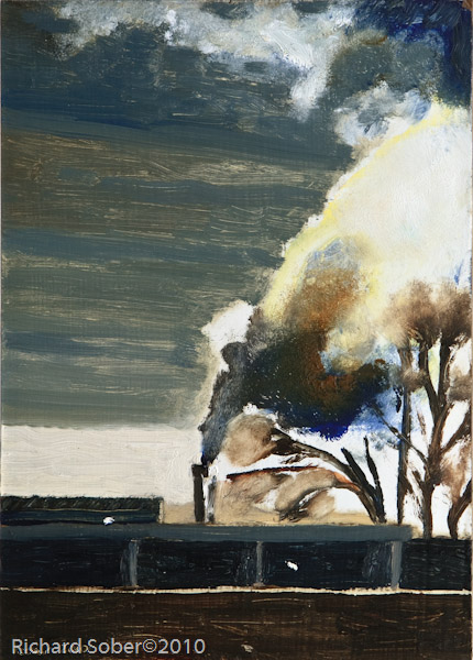 Richard Sober painting: Chilly Morning