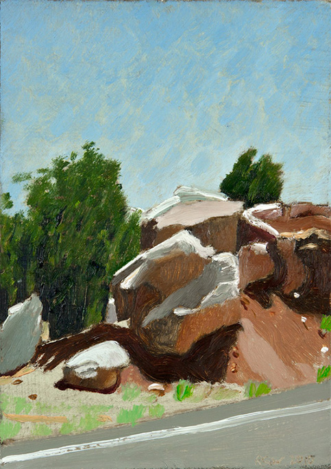Richard Sober painting: Red Rocks
