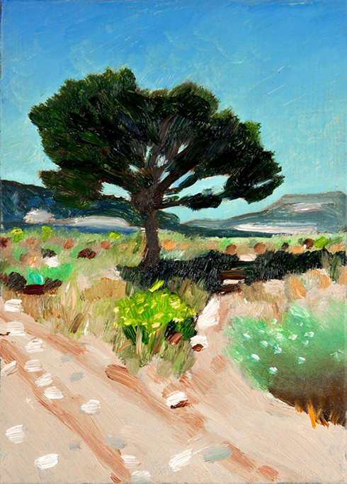 Richard Sober painting: Dixon, September Tree
