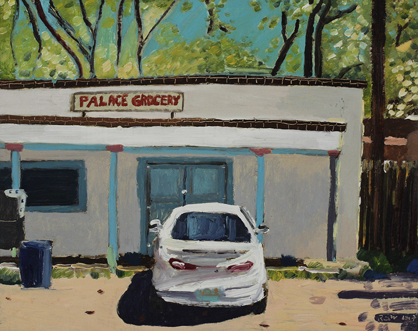 Richard Sober's painting: Palace Grocery