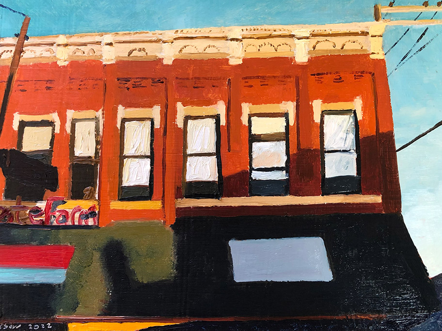 Richard Sober's painting: Silver City 10