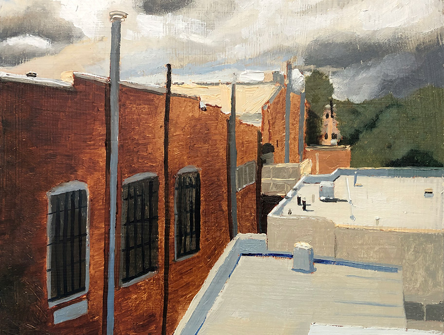 Richard Sober's painting: Silver City 3