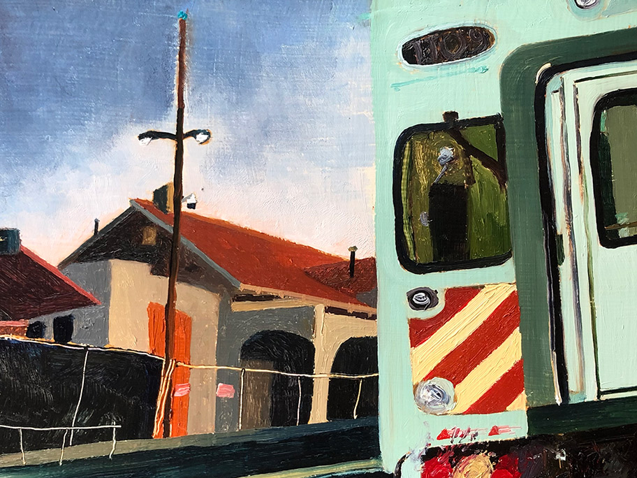 Richard Sober's painting: Station