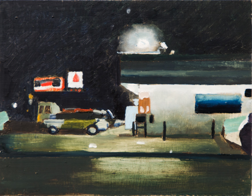 Richard Sober's painting: Night Gas