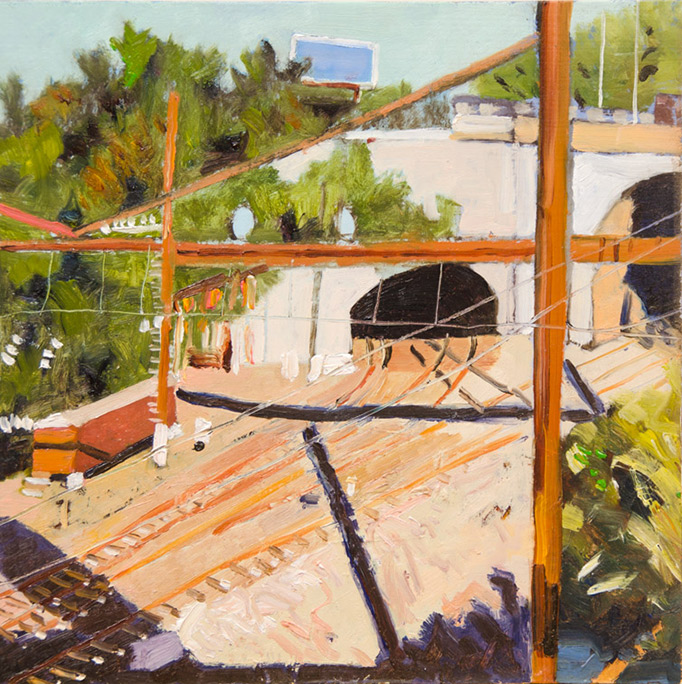 Richard Sober's painting: Tunnels