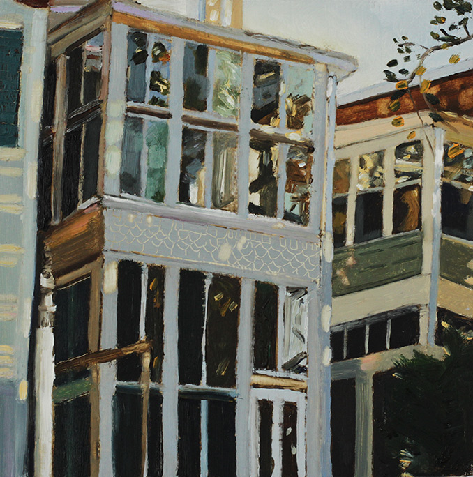 Richard Sober's painting: Baltimore-Late Afternoon
