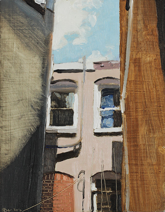 Richard Sober's painting: Behind 36th Street