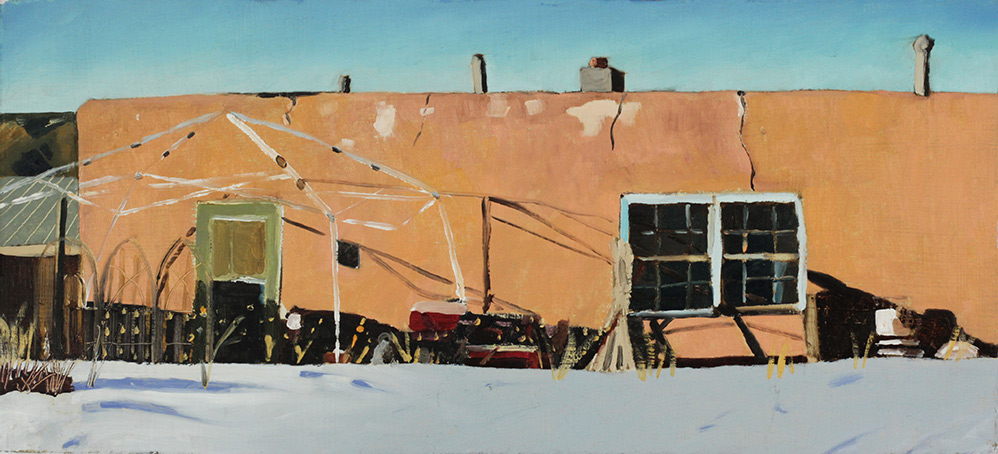 Richard Sober's painting: Winter House