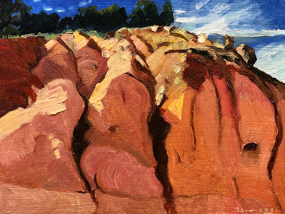 Richard Sober's painting: Red Cliff