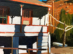 Richard Sober: Painting, Bisbee: Post-Deportation #3