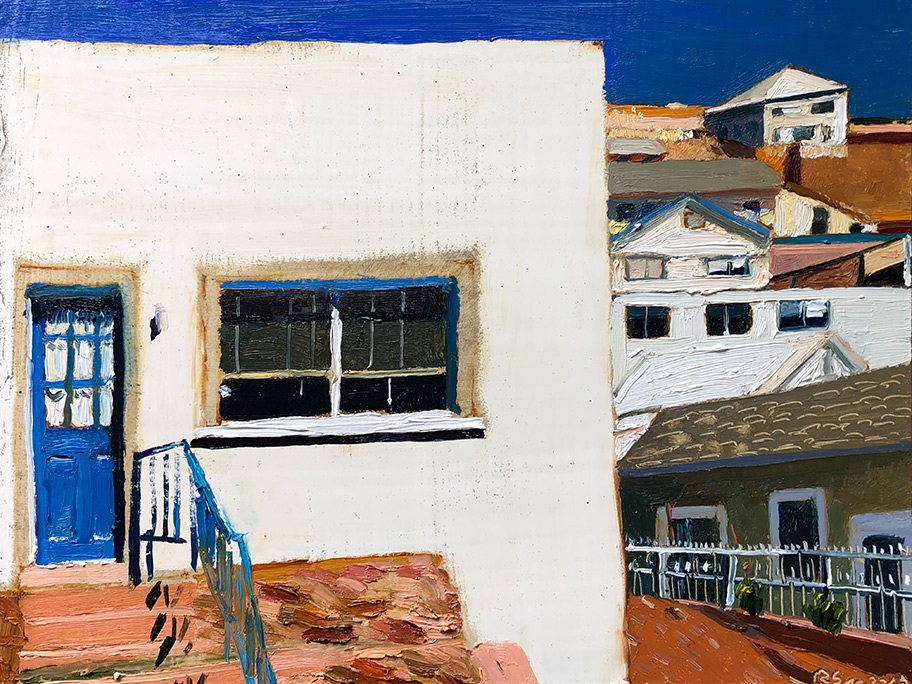 Richard Sober's painting: Bisbee: Post-Deportation #5
