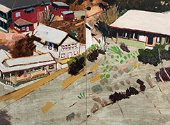 Richard Sober: Painting, Bisbee: Post-Deportation #7