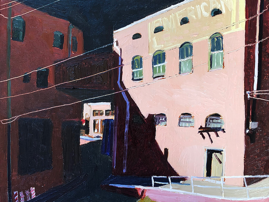 Richard Sober's painting: Bisbee: Post-Deportation #8